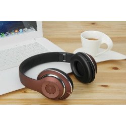 Premium Sound HD Over the Ear Wireless Bluetooth Stereo Headphone HK399 (Brown)